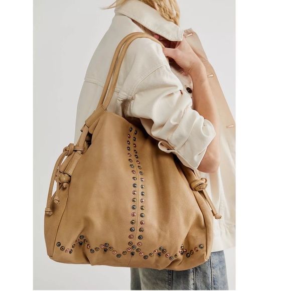 Free People Handbags - We The Free Studded Savoy Tote